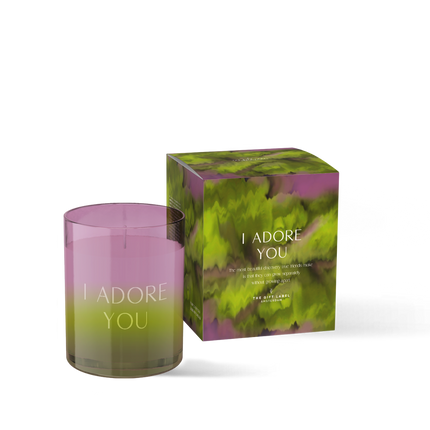 The Gift Label Candle Small 125gr - HIW - I Adore You FW24