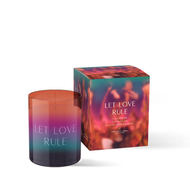 The Gift Label Candle Small 125gr - HIW - Let Love Rule FW24