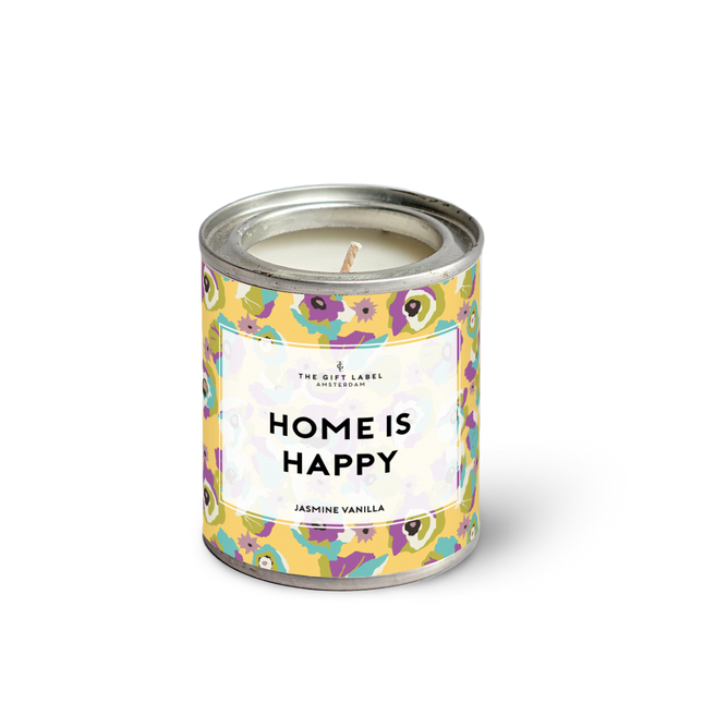 The Gift Label Candletin90gr -Home is Happy SS25 - Jasmine Vanilla