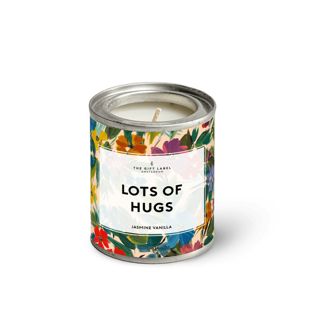 The Gift Label Candletin90gr - Lots Of Hugs FW24 - Jasmine Vanilla