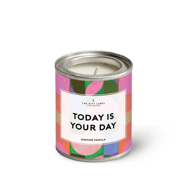 The Gift Label Candletin90gr - Today is your day SS24 - Jasmine Vanilla