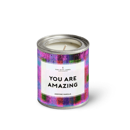 The Gift Label Candletin90gr - You Are Amazing FW24 - Jasmine Vanilla