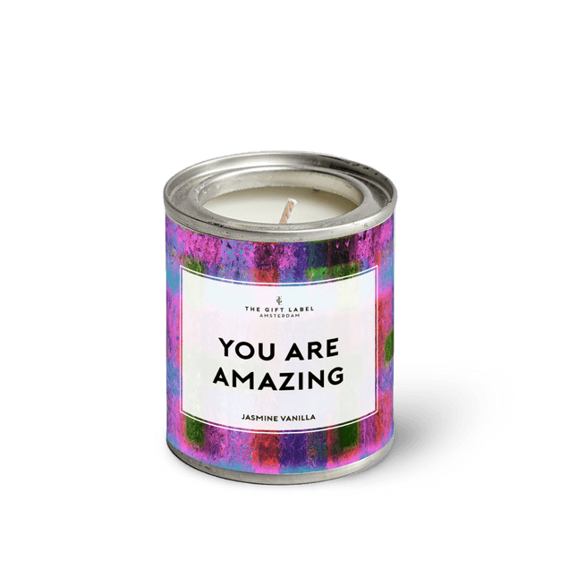 The Gift Label Candletin90gr - You Are Amazing FW24 - Jasmine Vanilla