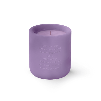 The Gift Label Cement candle - Purple