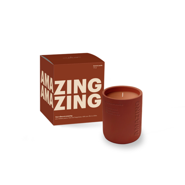 The Gift Label Cemented Candle 170gr - STUDIO - AMAZING