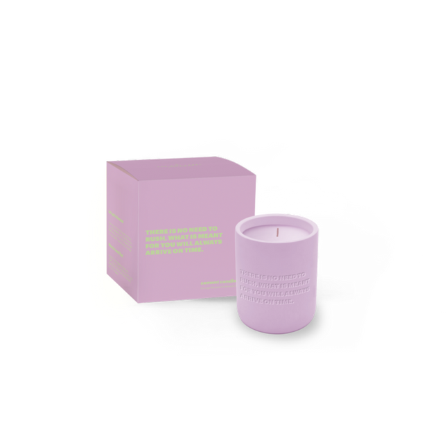The Gift Label Cemented Candle 170gr - STUDIO - There Is No Need To Rush, W