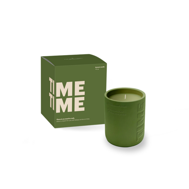 The Gift Label Cemented Candle 170gr - STUDIO - TIME
