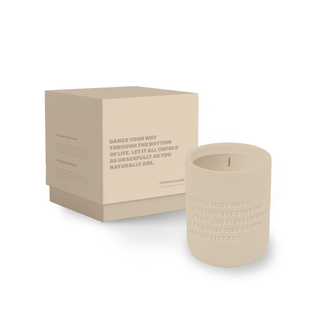 The Gift Label Cemented Candle 310gr - STUDIO - Dance Your Way Through The