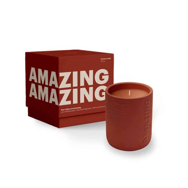 The Gift Label Cemented Candle 360gr - STUDIO - AMAZING