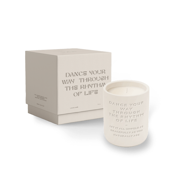 The Gift Label Cemented Candle 360gr - STUDIO - Dance Your Way