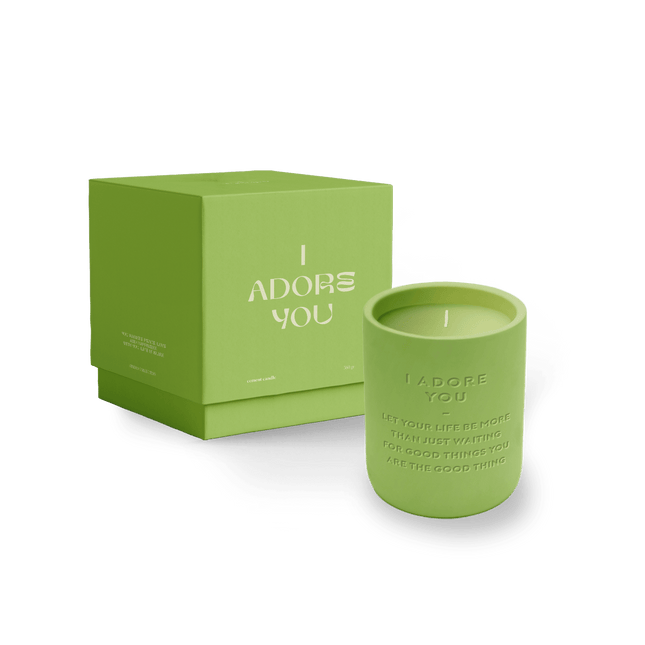 The Gift Label Cemented Candle 360gr - STUDIO - I Adore You