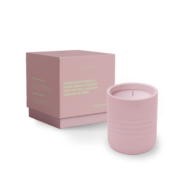 The Gift Label Cemented Candle 360gr - STUDIO - There Is No Need To Rush, W