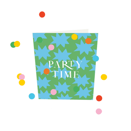 The Gift Label Confetti Cards - Party Time V3