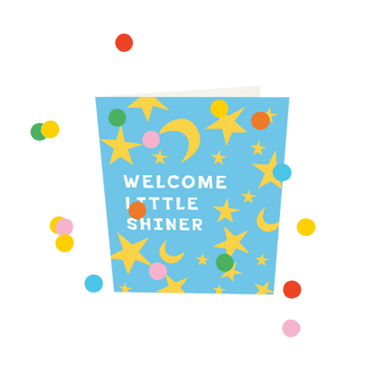 The Gift Label Confetti Cards - Welcome Little Shiner V3