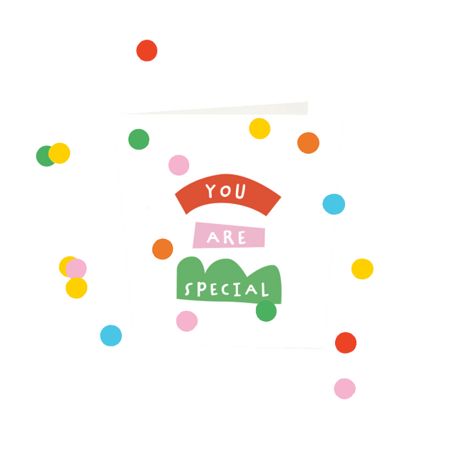 The Gift Label Confetti Cards - You Are Special V3