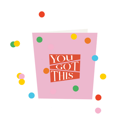 The Gift Label Confetti Cards - You Got This V3