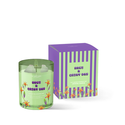 The Gift Label Crystal Candle 175gr - Have A Great Day SS25-1
