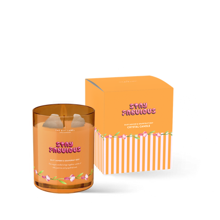 The Gift Label Crystal Candle 175gr - Stay Fabulous SS25-1