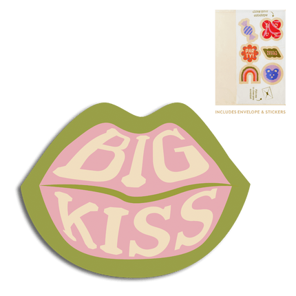 The Gift Label Cut-out card - Lips