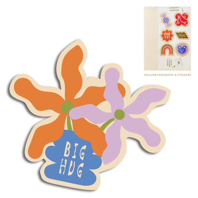 The Gift Label Cut-out cards - Big hug