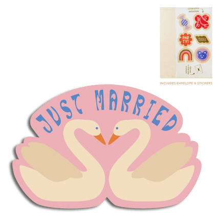 The Gift Label Cut-Out Cards - Just Married