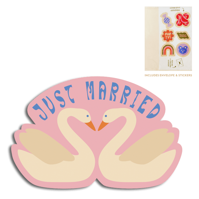 The Gift Label Cut-Out Cards - Just Married