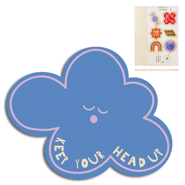 The Gift Label Cut-Out Cards - keep your head up