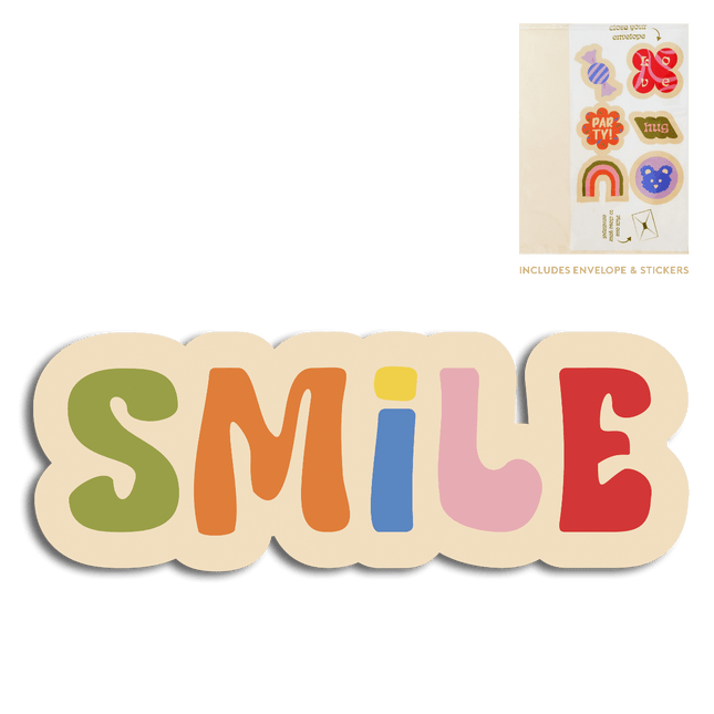 The Gift Label Cut-Out Cards - Smile