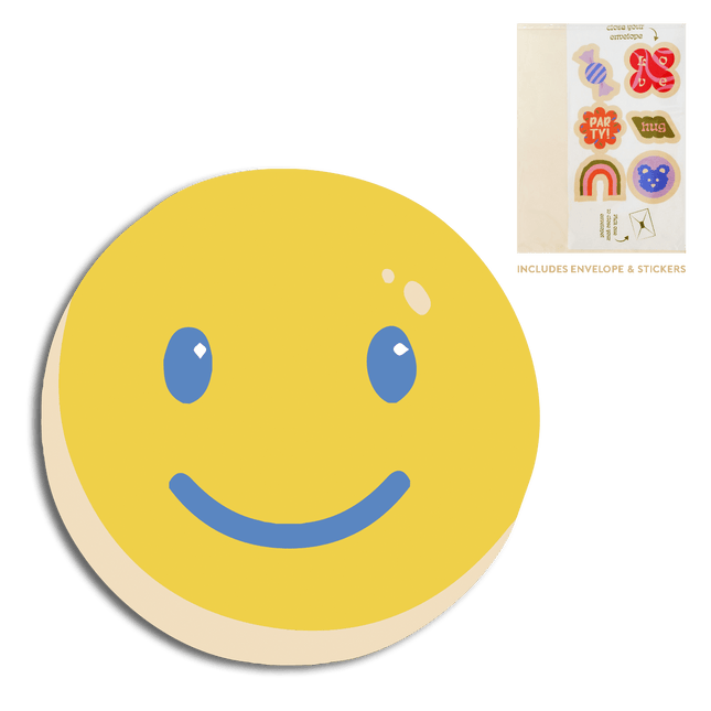 The Gift Label Cut-Out Cards - Smiley