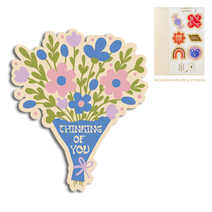 The Gift Label Cut-Out Cards - Thinking of you