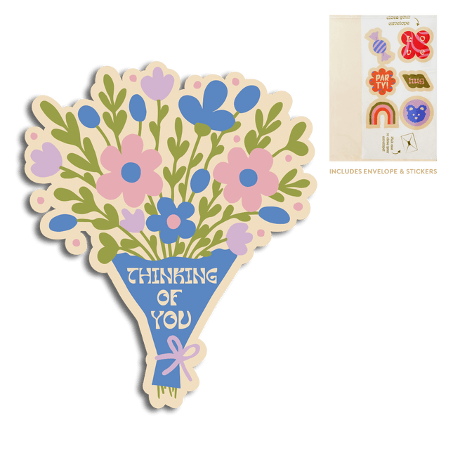 The Gift Label Cut-Out Cards - Thinking of you