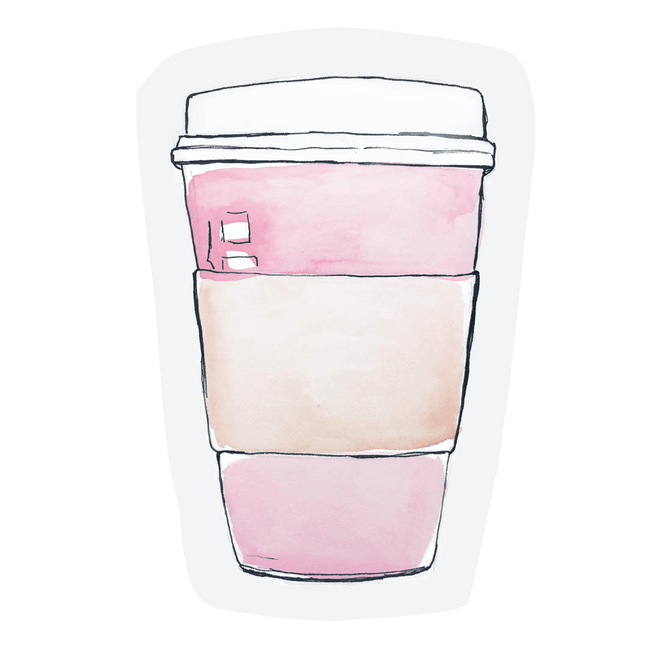 The Gift Label Cut-out kaart - Coffee cup