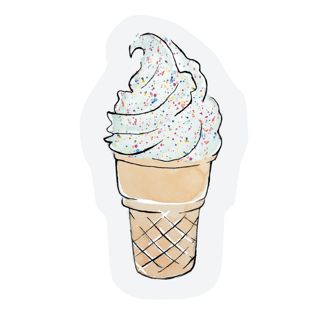The Gift Label Cut-out kaart - Ice cream