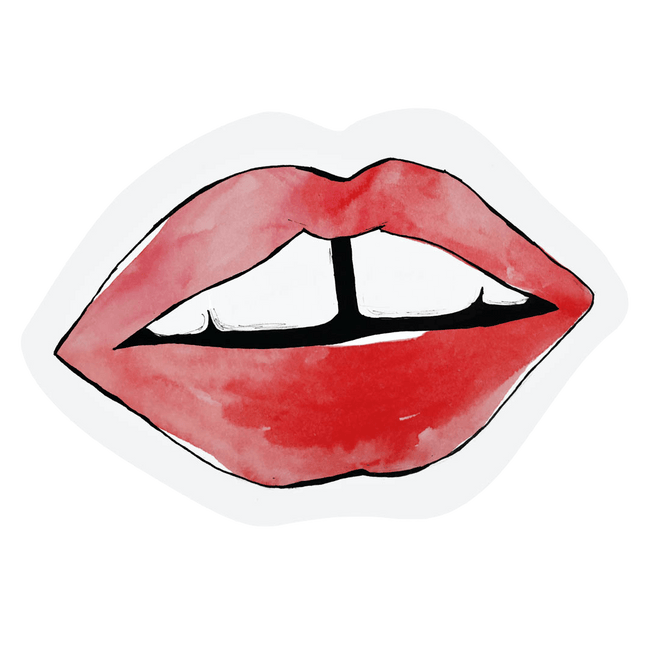The Gift Label Cut-out kaart - Kiss