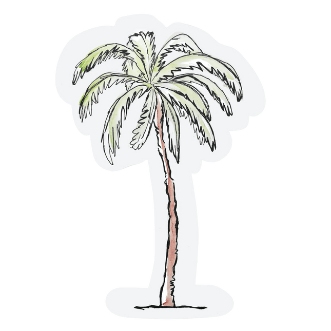 The Gift Label Cut-out kaart - Palm tree