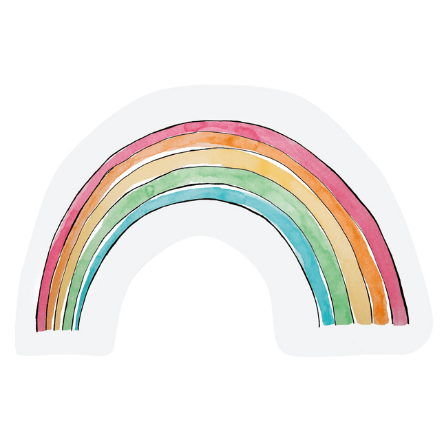 The Gift Label Cut-out kaart - Rainbow