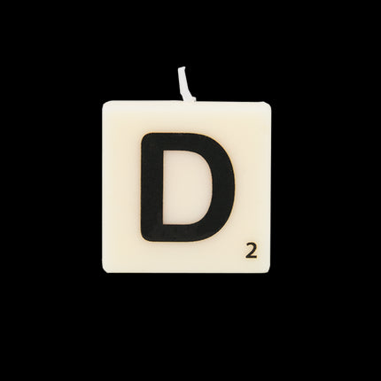 The Gift Label Getallen- en letterkaarsen - D