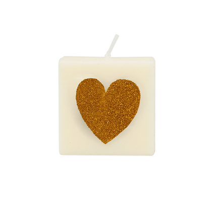 The Gift Label Getallen- en letterkaarsen - Goud hart