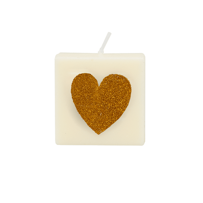 The Gift Label Getallen- en letterkaarsen - Goud hart