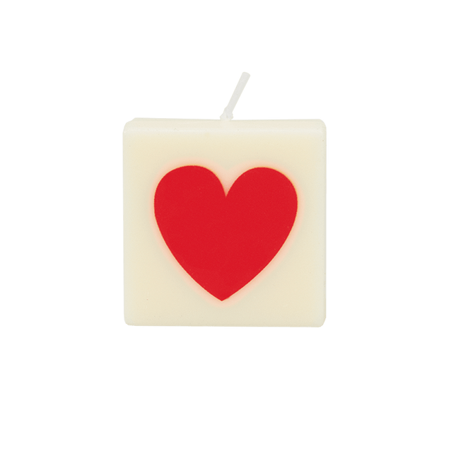 The Gift Label Getallen- en letterkaarsen - ♥ - rood