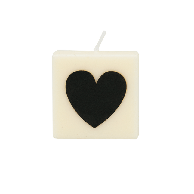 The Gift Label Getallen- en letterkaarsen - ♥ - zwart