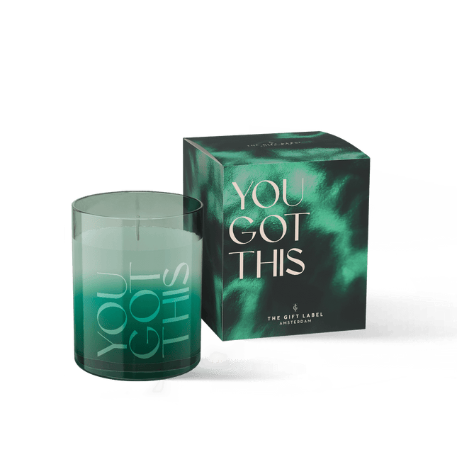 The Gift Label Geurkaars in glas klein - You got this
