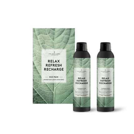 The Gift Label Gift box duo pack - Relax, refresh, recharge