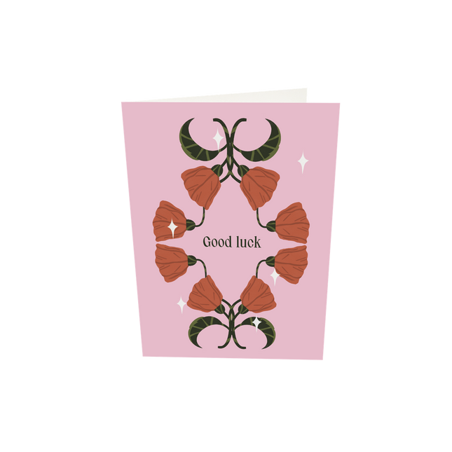 The Gift Label Greeting card - Good Luck
