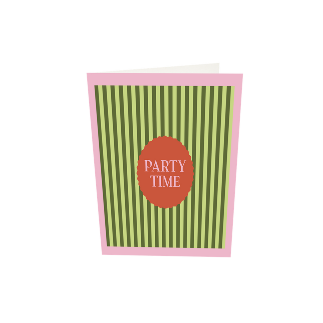 The Gift Label Greeting card - Party Time