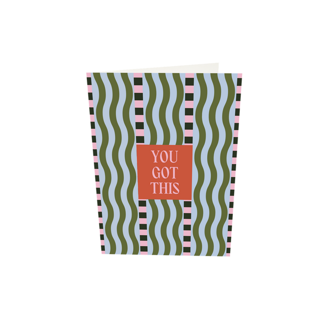 The Gift Label Greeting card - You Got This