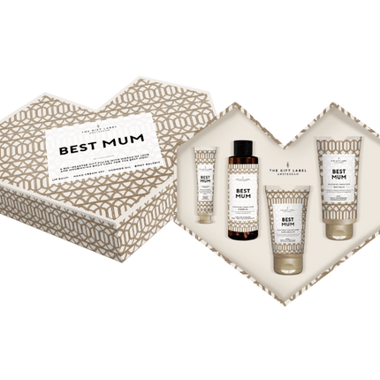 The Gift Label Hartvormige gift set - Best mum