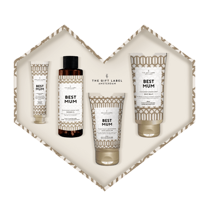 The Gift Label Hartvormige gift set - Best mum