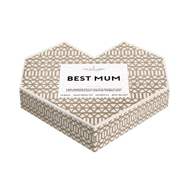 The Gift Label Hartvormige gift set - Best mum