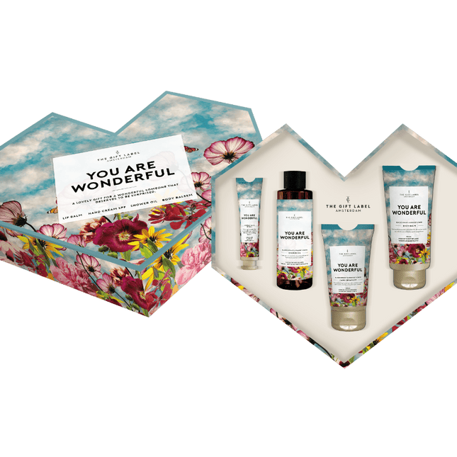 The Gift Label Hartvormige giftbox - You are wonderful